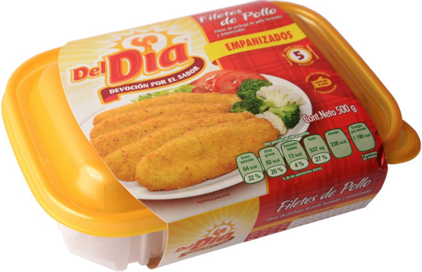 FILETES DE POLLO EMPANIZADO DEL DIA