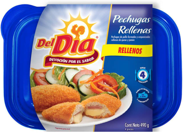 PECHUGAS RELLENAS DE QUESO Y JAMON DEL DIA