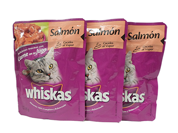 COMIDA P/GATO EN TROZOS DE SALMON