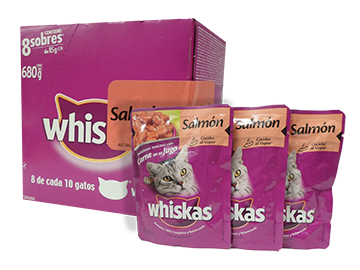 COMIDA P/GATO EN TROZOS DE SALMON