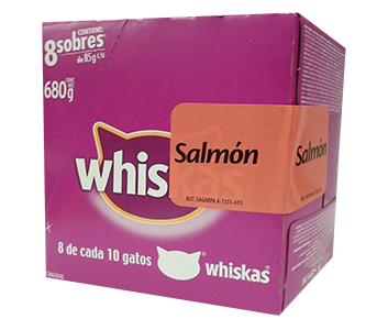 COMIDA P/GATO EN TROZOS DE SALMON